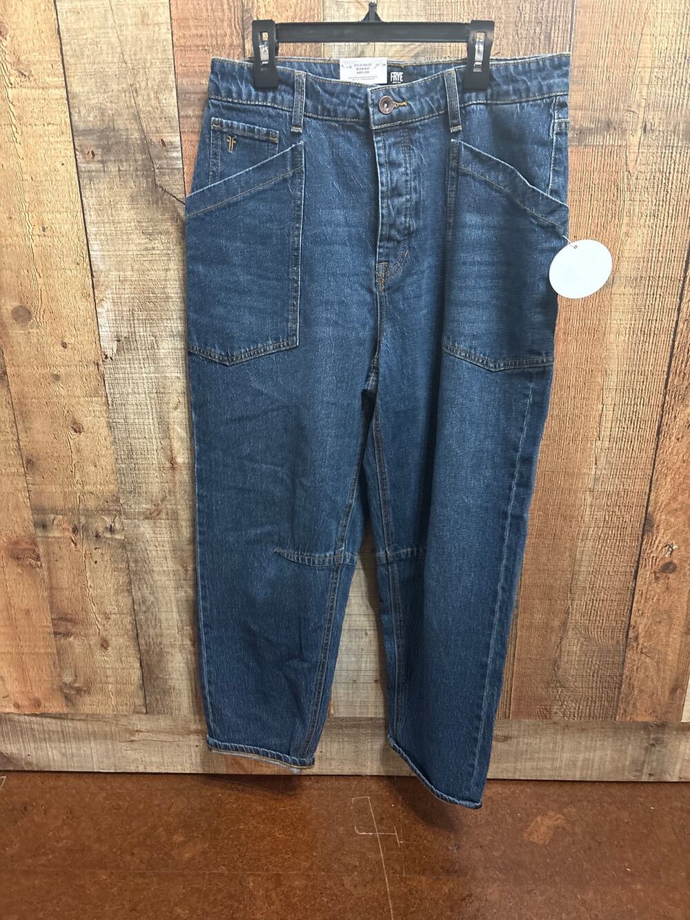 NWT Frye Women's Utility Barrel Jeans – Medium Wash